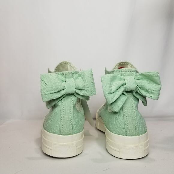 Converse Women's Chuck 70 Bow Hi Tops Size 9 Sticky Aloe A10245C NWT - Picture 7 of 9